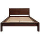 Tanaka Solid Mahogany Timber Queen Size Bed in Mahogany - Chocolate Wood