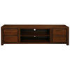Tanaka Solid Mahogany TV / Entertainment Unit 200cm with 4 Drawers & 2 Shelves in Mahogany - Chocolate Wood