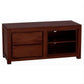 Tanaka Solid Mahogany TV Unit 120cm with 2 Drawers in Mahogany - Chocolate Wood