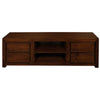 Tanaka Solid Mahogany TV Unit 170cm with 4 Drawers & 2 Shelves in Mahogany - Chocolate Wood