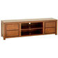 TANAKA SOLID MAHOGANY TV UNIT - 4 DRAWERS & 2 SHELVES IN LIGHT PECAN 200CM - MyChocolateWood