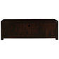 Tanaka Solid Mahogany TV Unit 160cm with 2 Doors & 1 Drawer in Chocolate - Chocolate Wood