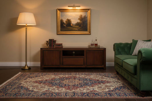 Tanaka Solid Mahogany TV Unit 170cm with 4 Drawers & 2 Shelves in Mahogany - Chocolate Wood