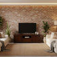 TANAKA SOLID MAHOGANY TV UNIT WITH 2 DOORS & 1 DRAWER IN MAHOGANY 160CM - MyChocolateWood