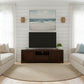 TANAKA SOLID MAHOGANY TV UNIT WITH 2 DOORS & 1 DRAWER IN MAHOGANY 160CM - MyChocolateWood