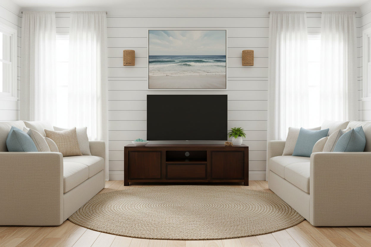 TANAKA SOLID MAHOGANY TV UNIT WITH 2 DOORS & 1 DRAWER IN MAHOGANY 160CM - MyChocolateWood