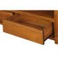 Tanaka Solid Mahogany TV Unit 190cm with 3 Drawers in Light Pecan - Chocolate Wood