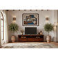 Tanaka Solid Mahogany TV Unit 190cm with 3 Drawers in Mahogany - Chocolate Wood