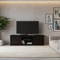 TANAKA SOLID MAHOGANY TV UNIT WITH 4 DRAWERS & 2 SHELVES IN CHOCOLATE 170CM - MyChocolateWood