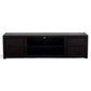TANAKA SOLID MAHOGANY TV UNIT WITH 4 DRAWERS & 2 SHELVES IN CHOCOLATE 200CM - MyChocolateWood