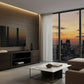 TANAKA SOLID MAHOGANY TV UNIT WITH 4 DRAWERS & 2 SHELVES IN CHOCOLATE 200CM - MyChocolateWood