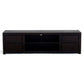 Tanaka Solid Mahogany TV / Entertainment Unit 200cm with 4 Drawers & 2 Shelves in Chocolate - Chocolate Wood