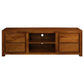 Tanaka Solid Mahogany TV Unit 170cm with 4 Drawers & 2 Shelves in Light Pecan - Chocolate Wood
