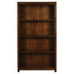 TANAKA SOLID MAHOGANY WIDE BOOKCASE IN MAHOGANY FINISH - MyChocolateWood