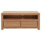 TANAKA SOLID MINDI WOOD 120CM TV UNIT WITH 2 DRAWERS IN NATURAL - MyChocolateWood