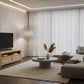TANAKA SOLID MINDI WOOD 120CM TV UNIT WITH 2 DRAWERS IN NATURAL - MyChocolateWood