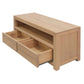 TANAKA SOLID MINDI WOOD 120CM TV UNIT WITH 2 DRAWERS IN NATURAL - MyChocolateWood
