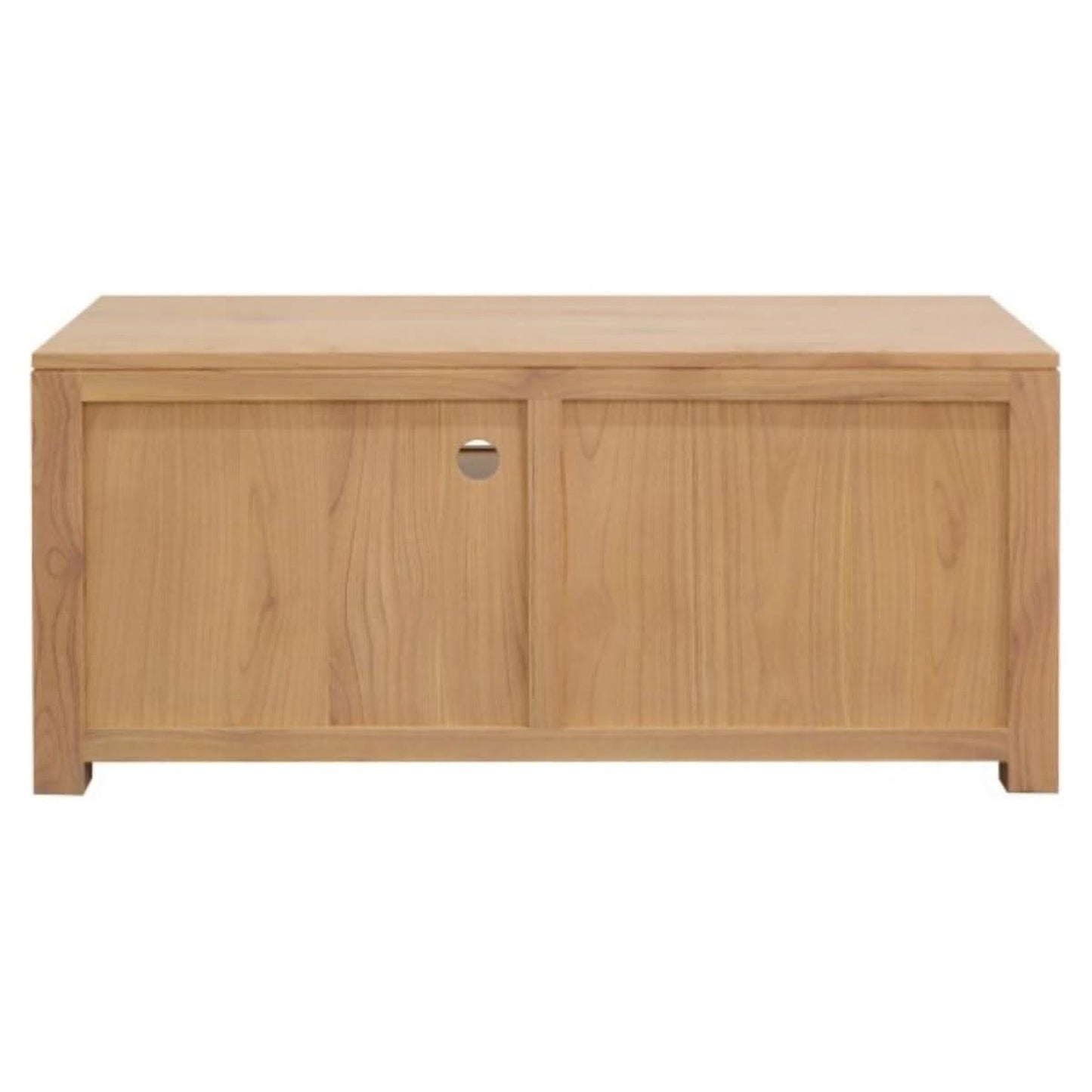 TANAKA SOLID MINDI WOOD 120CM TV UNIT WITH 2 DRAWERS IN NATURAL