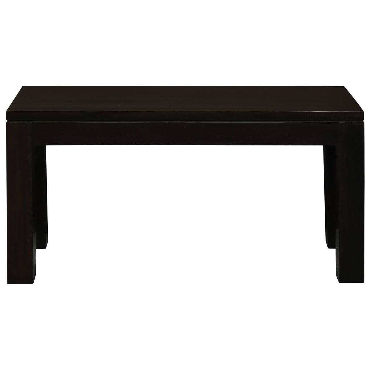 Tanaka Solid Mahogany Timber Bench, 90cm in Chocolate - Chocolate Wood