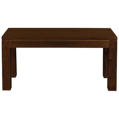 Tanaka Solid Mahogany Timber Bench, 90cm in Mahogany - Chocolate Wood