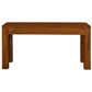 Tanaka Solid Mahogany Timber Bench, 90cm in Light Pecan - Chocolate Wood