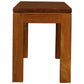 Tanaka Solid Mahogany Timber Bench, 90cm in Light Pecan - Chocolate Wood
