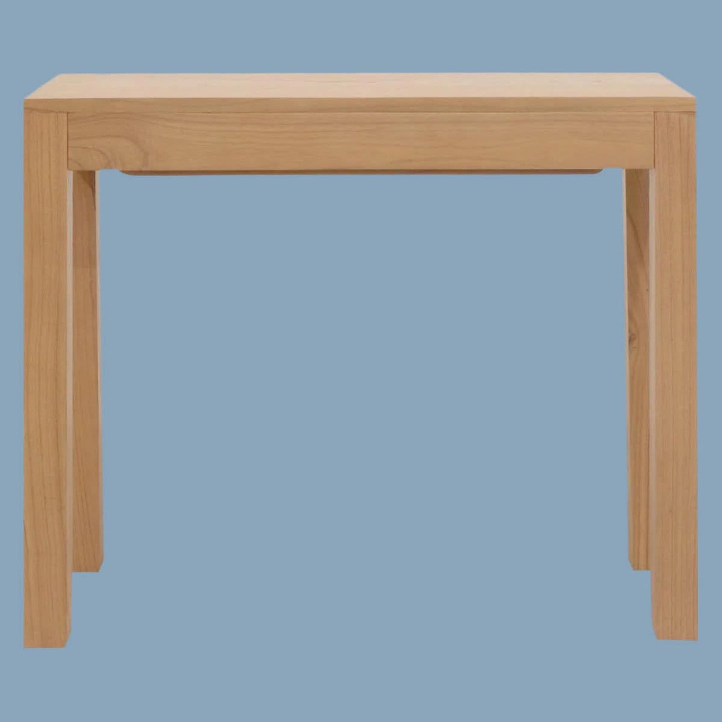 Tanaka Solid White Cedar Console Table 90cm with 1 hidden drawer