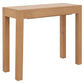 Tanaka Solid White Cedar Console Table 90cm angle