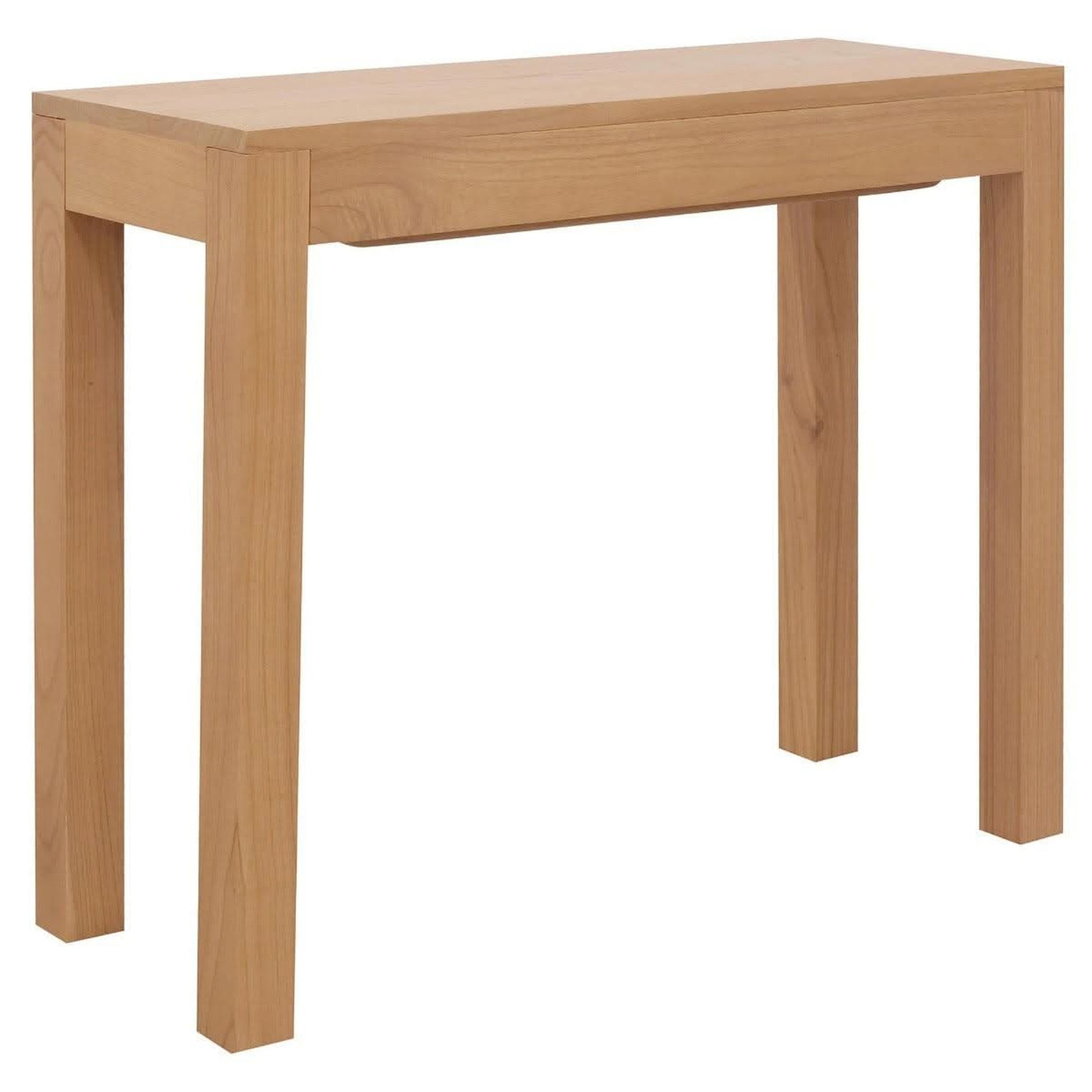 Tanaka Solid White Cedar Console Table 90cm angle