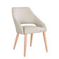 Tansina Buffalo Leather Dining Chair in Wheat