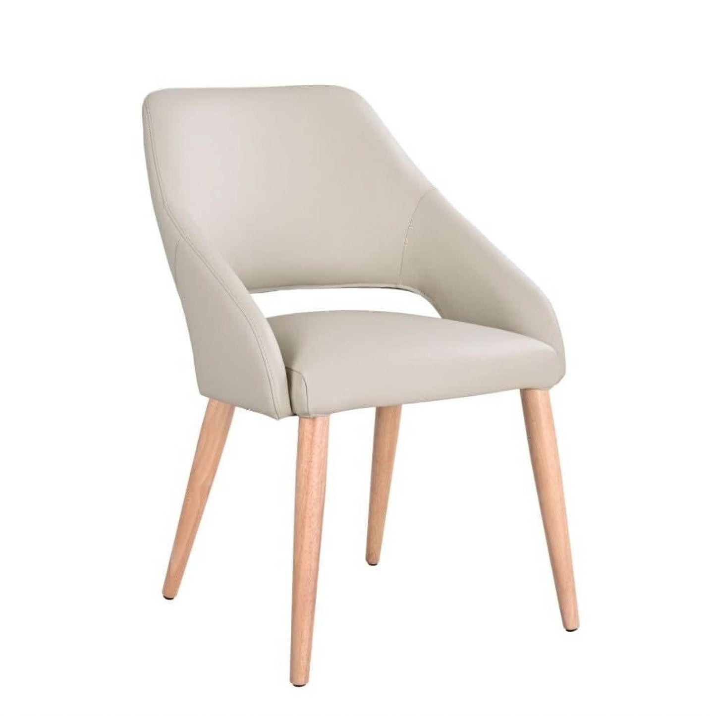Tansina Buffalo Leather Dining Chair in Wheat
