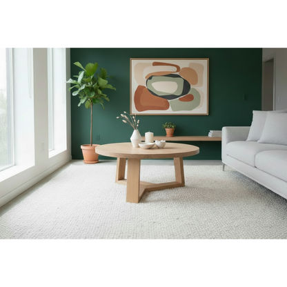 TANSY ROUND COFFEE TABLE 120CM DIA. - SOLID VICTORIAN ASH
