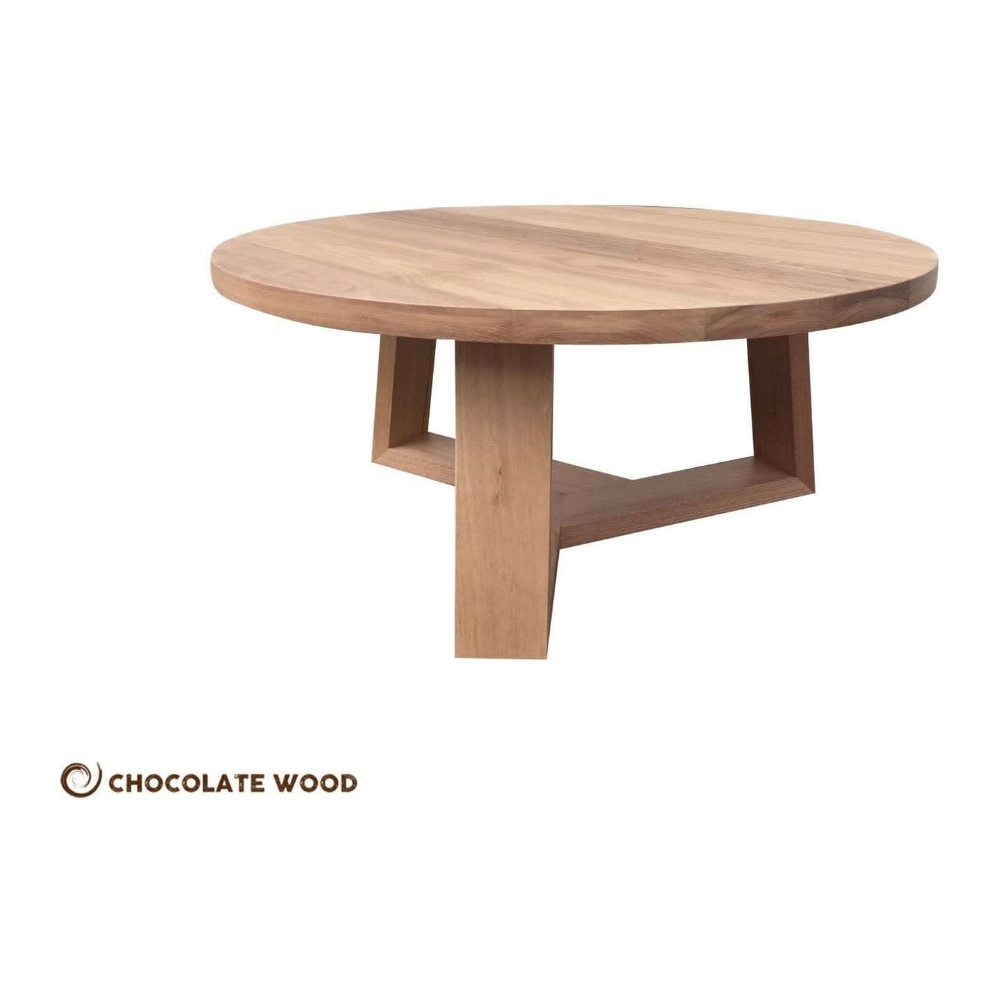 Tansy Round Coffee Table 120cm in solid Victorian Ash