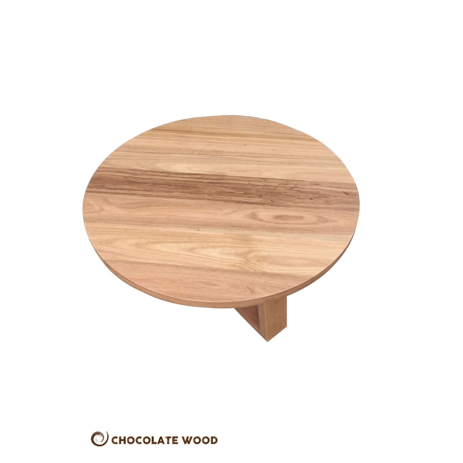 TANSY ROUND COFFEE TABLE 120CM DIA. - SOLID TASSIE OAK - MyChocolateWood
