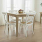 TARA 4-SEATER SQUARE DINING TABLE IN SOLID OAK WITH A NATURAL FINISH 90CM - MyChocolateWood