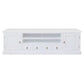 Tasmania Solid Mahogany 2 Door 4 Drawer TV / Entertainment Unit, 200cm in White - Chocolate Wood