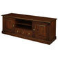 Tasmania Solid Mahogany 2 Door 3 Drawer TV / Entertainment Unit, 160cm in Mahogany - Chocolate Wood