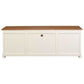 Tasmania Solid Mahogany 2 Door 3 Drawer TV / Entertainment Unit, 160cm in White & Caramel - Chocolate Wood
