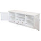 Tasmania Solid Mahogany 2 Door 3 Drawer TV / Entertainment Unit, 160cm in White - Chocolate Wood