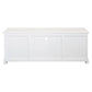 Tasmania Solid Mahogany 2 Door 3 Drawer TV / Entertainment Unit, 160cm in White - Chocolate Wood