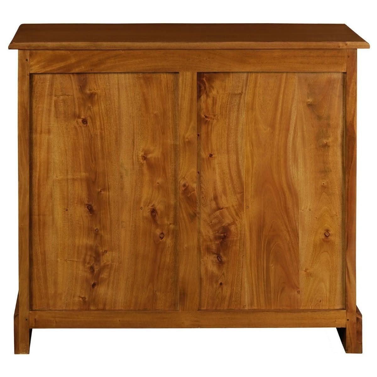 Tasmania Solid Mahogany 2 Door 2 Drawer Buffet / Sideboard in Light Pecan - Chocolate Wood