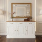 TASMANIA SOLID MAHOGANY 3 DOOR 3 DRAWER BUFFET WITH CARAMEL TOP & WHITE BODY - MyChocolateWood