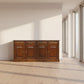 Tasmania Solid Mahogany 4 Door 4 Drawer Buffet / Sideboard in Mahogany - Chocolate Wood