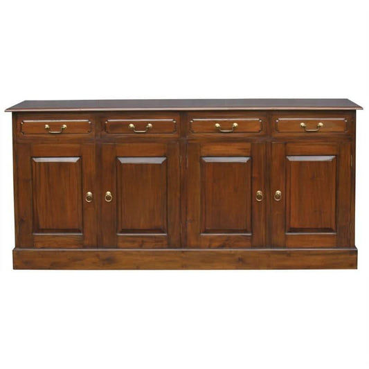 TASMANIA SOLID MAHOGANY 4 DOORS & 4 DRAWERS BUFFET IN MAHOGANY COLOUR - MyChocolateWood