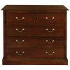 Tasmania Solid Mahogany 5 Drawer Tallboy / 5 Drawer Chest of Drawers in Mahogany - Chocolate Wood