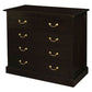 TASMANIA SOLID MAHOGANY 5 DRAWERS TALLBOY IN CHOCOLATE - MyChocolateWood