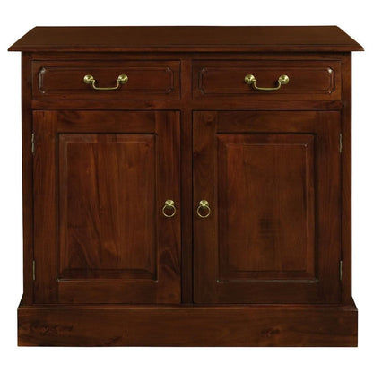 Tasmania Solid Mahogany 2 Door 2 Drawer Buffet / Sideboard in Mahogany - Chocolate Wood
