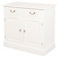 Tasmania Solid Mahogany 2 Door 2 Drawer Buffet / Sideboard in White - Chocolate Wood