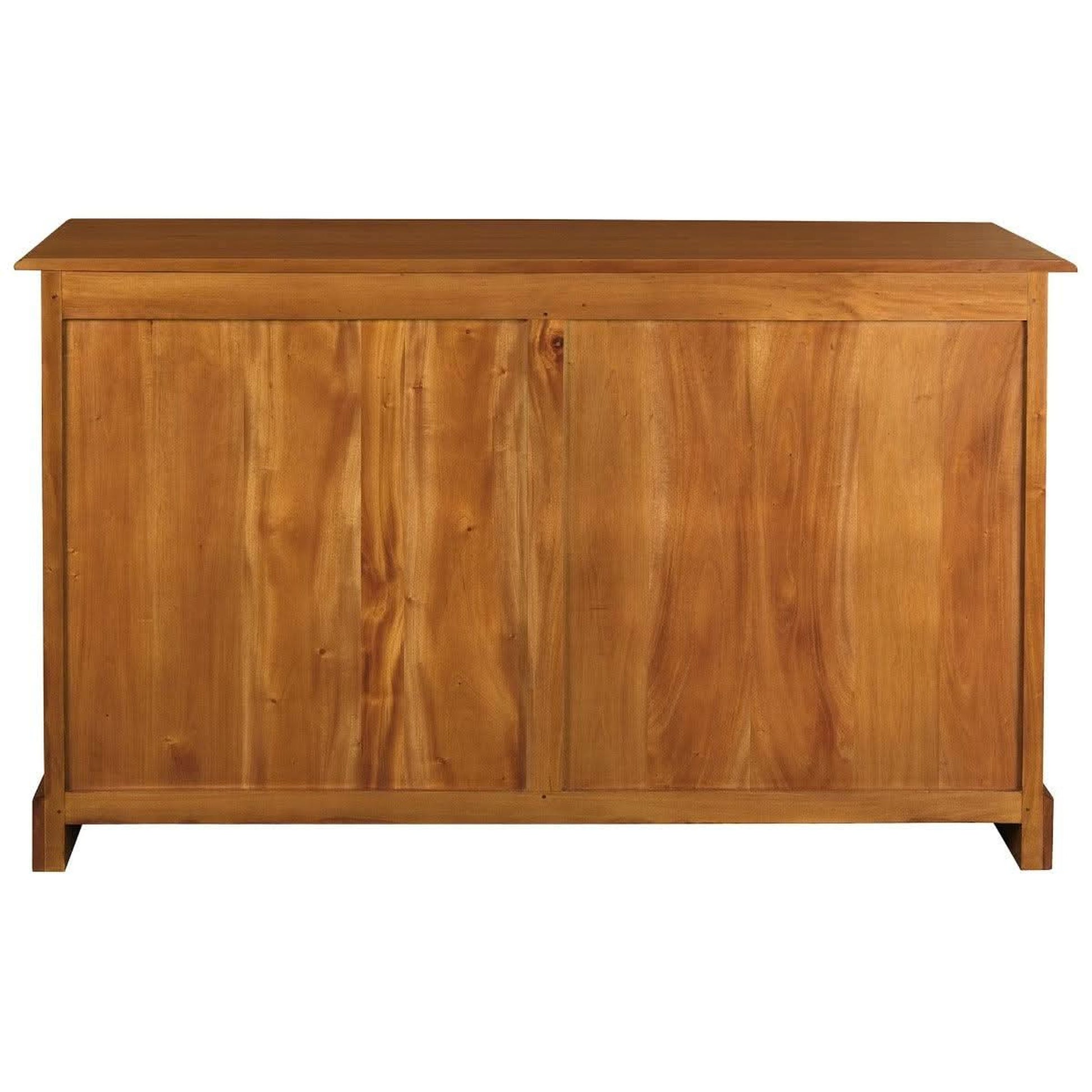 Tasmania Solid Mahogany 3 Door 3 Drawer Buffet / Sideboard in Light Pecan - Chocolate Wood