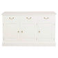 TASMANIA SOLID MAHOGANY BUFFET/SIDEBOARD 3 DOORS & 3 DRAWERS IN WHITE - MyChocolateWood